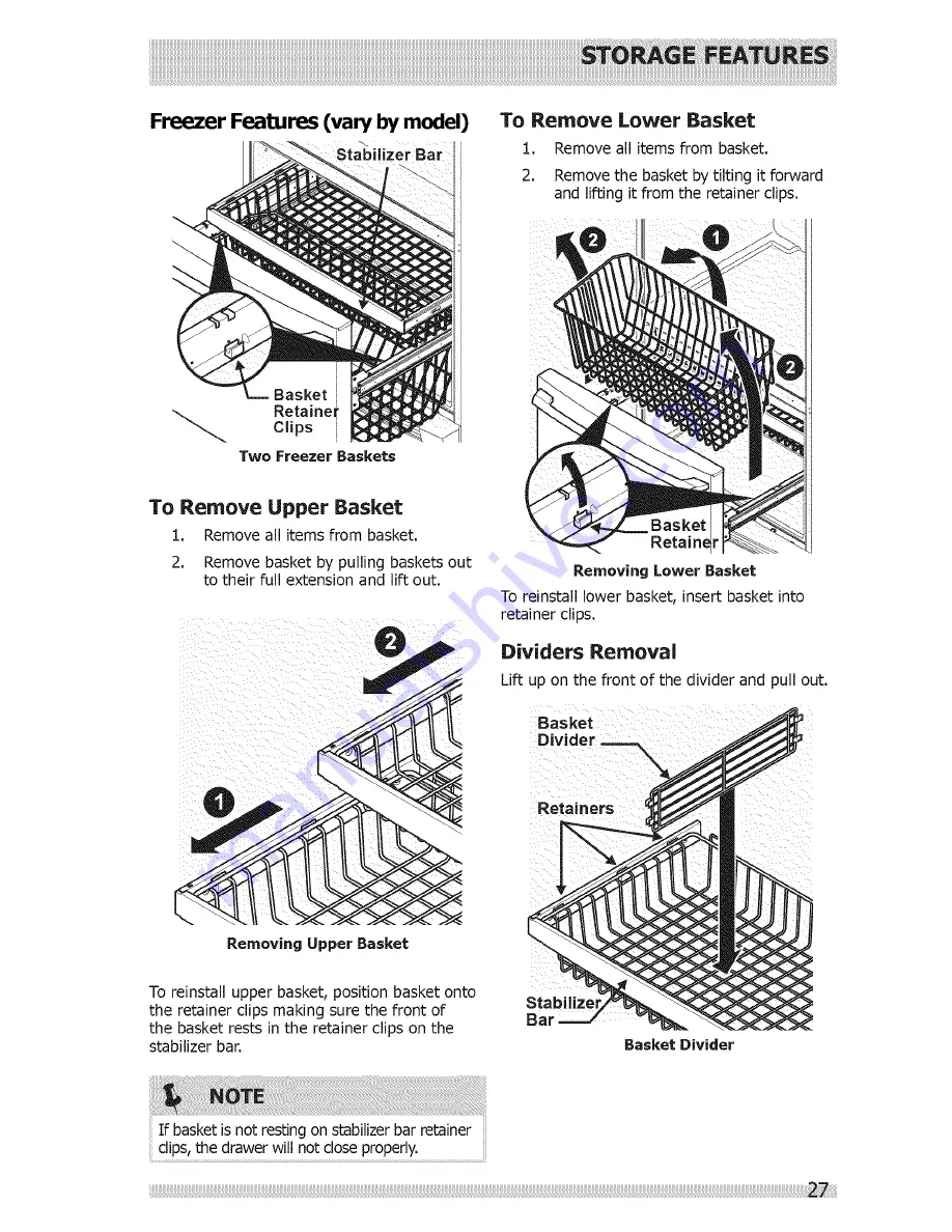 Frigidaire LGUB2642LE9 Use & Care Manual Download Page 27