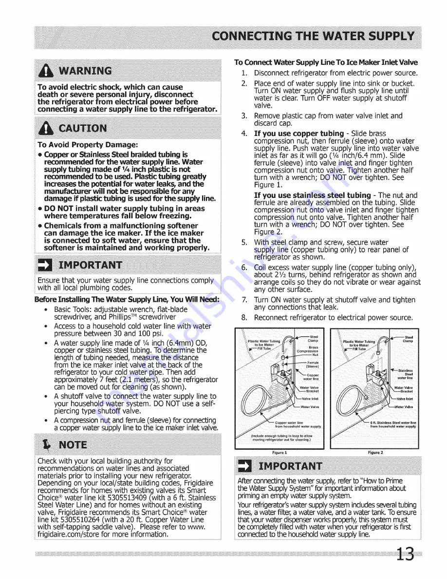 Frigidaire LGUB2642LF0 Use & Care Manual Download Page 13