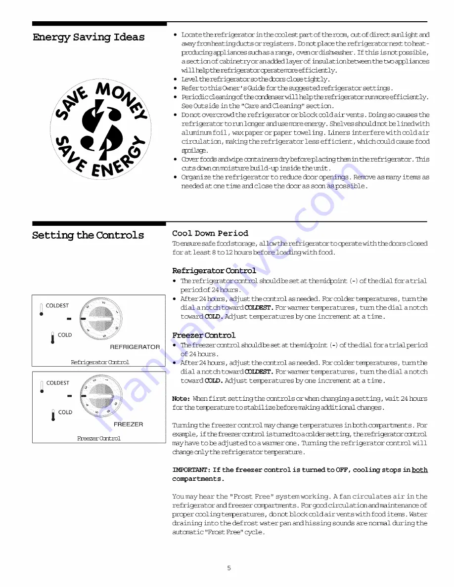 Frigidaire MRS20WRGW Owner'S Manual Download Page 5