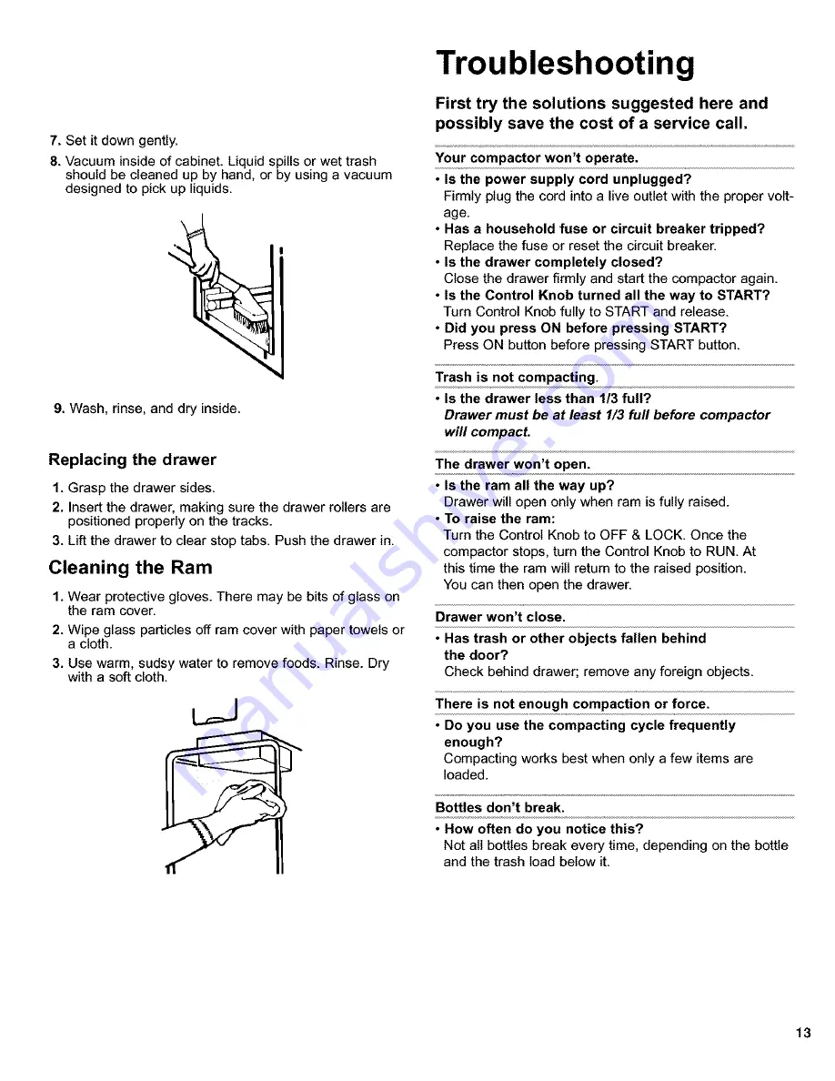 Frigidaire MTC500RBM3 Owner'S Manual Download Page 13