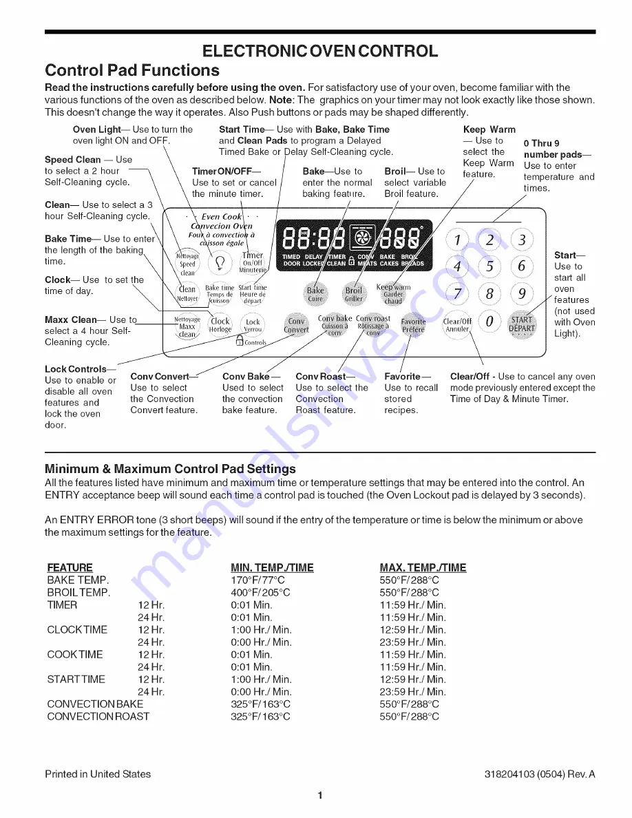 Frigidaire PGLEF385EC7 Guide Manual Download Page 1