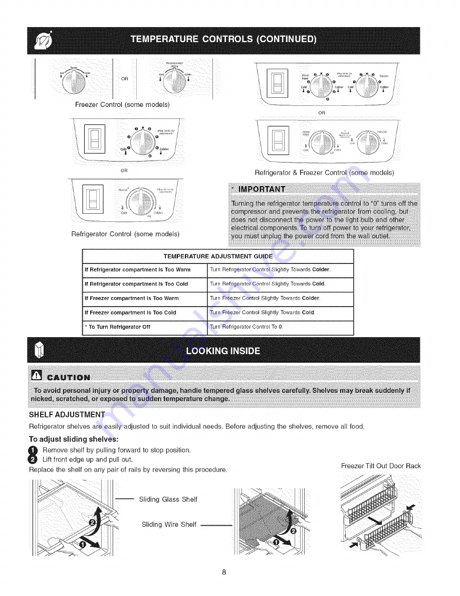 Frigidaire PHT189WHKM1 Use & Care Manual Download Page 8