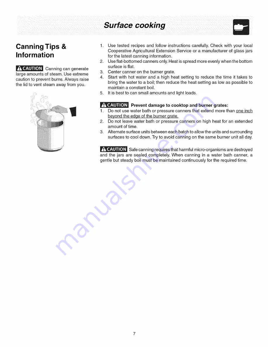 Frigidaire PLCF489GCA Guide Use & Care Manual Download Page 7