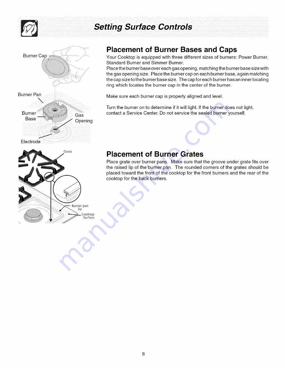 Frigidaire PLCF489GCA Guide Use & Care Manual Download Page 8