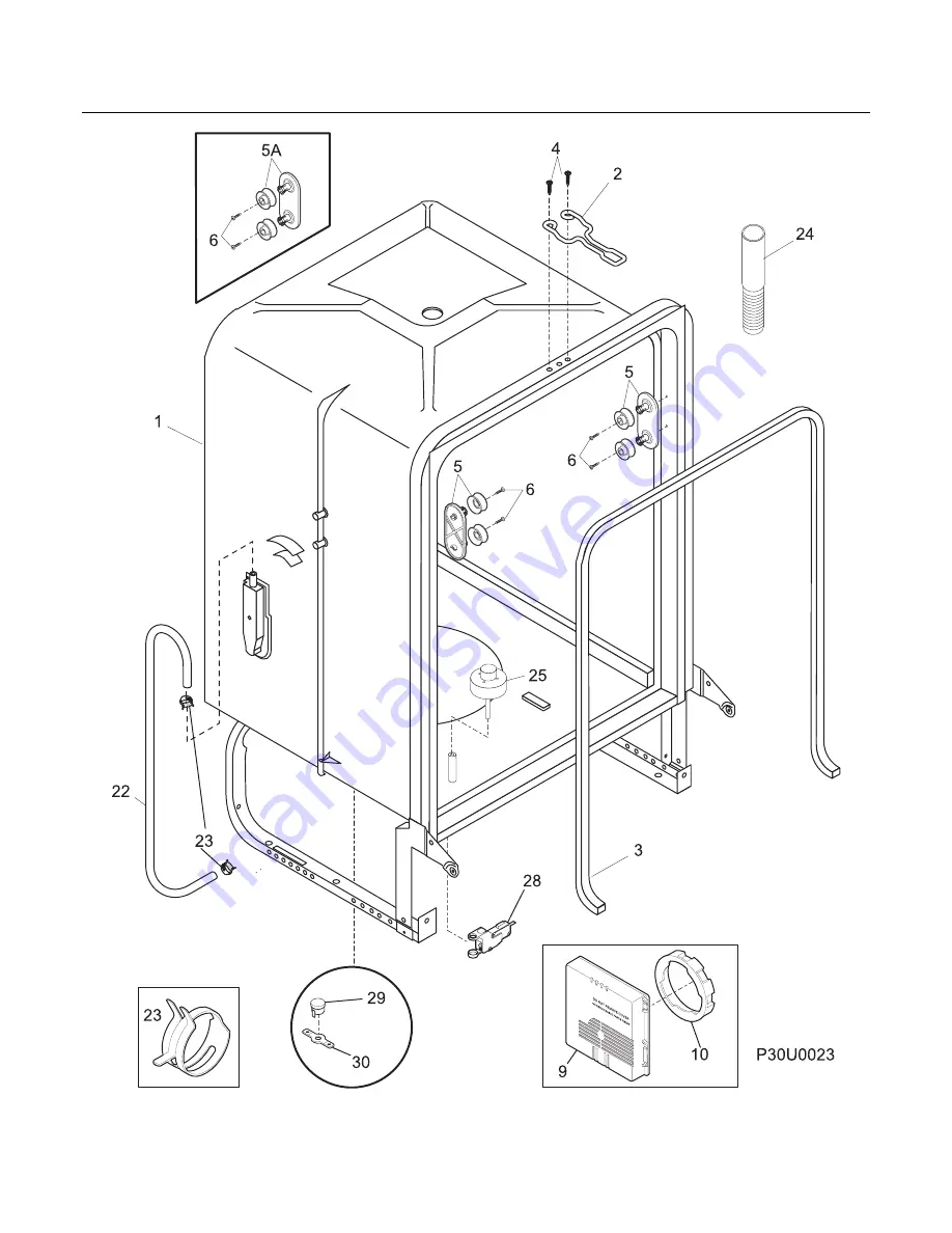 Frigidaire PLD4555RFC - Full Integrated Dishwasher Factory Parts Catalog Download Page 6