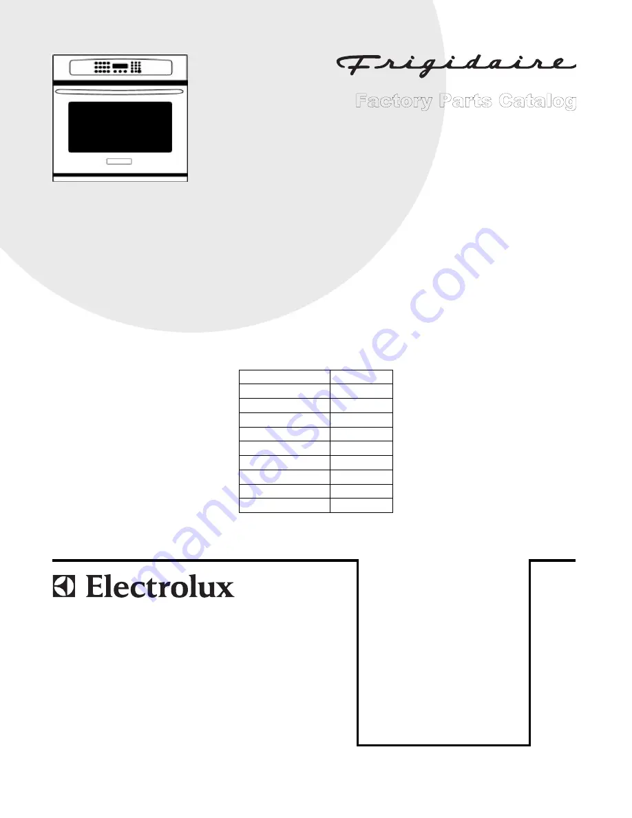 Frigidaire PLEB27S9F Скачать руководство пользователя страница 1