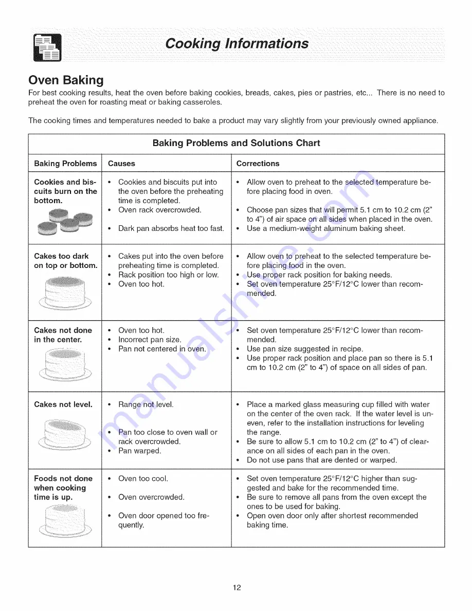 Frigidaire PLEF489GCA Guide Use & Care Manual Download Page 12