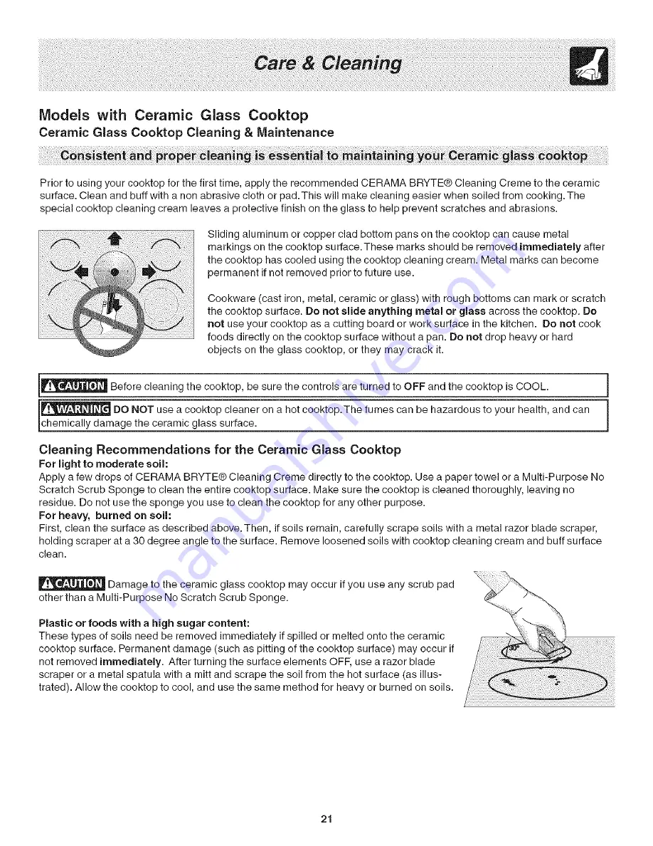 Frigidaire PLES389ECI Use & Care Manual Download Page 21