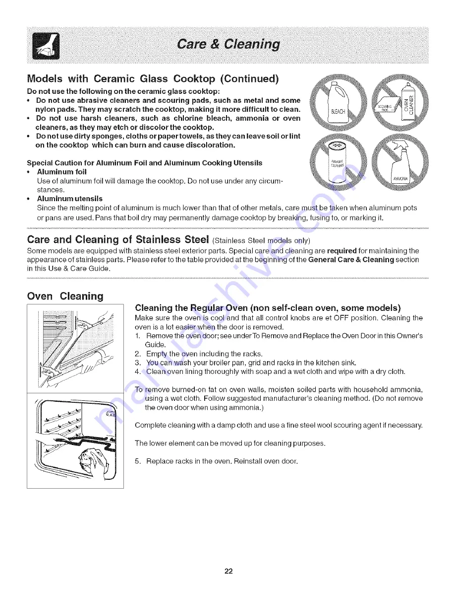 Frigidaire PLES389ECI Use & Care Manual Download Page 22