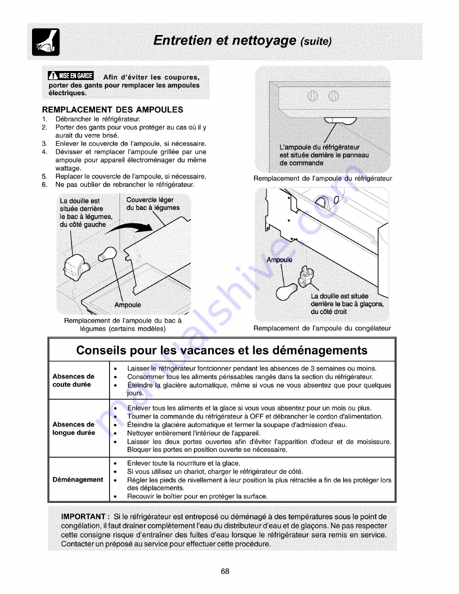 Frigidaire PLHS237ZAB0 Use & Care Manual Download Page 68