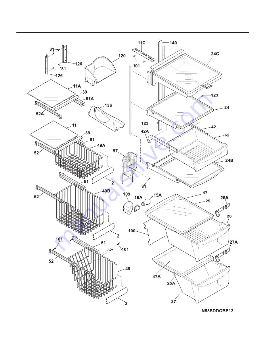 Frigidaire PLHS268ZC Factory Parts Catalog Download Page 8