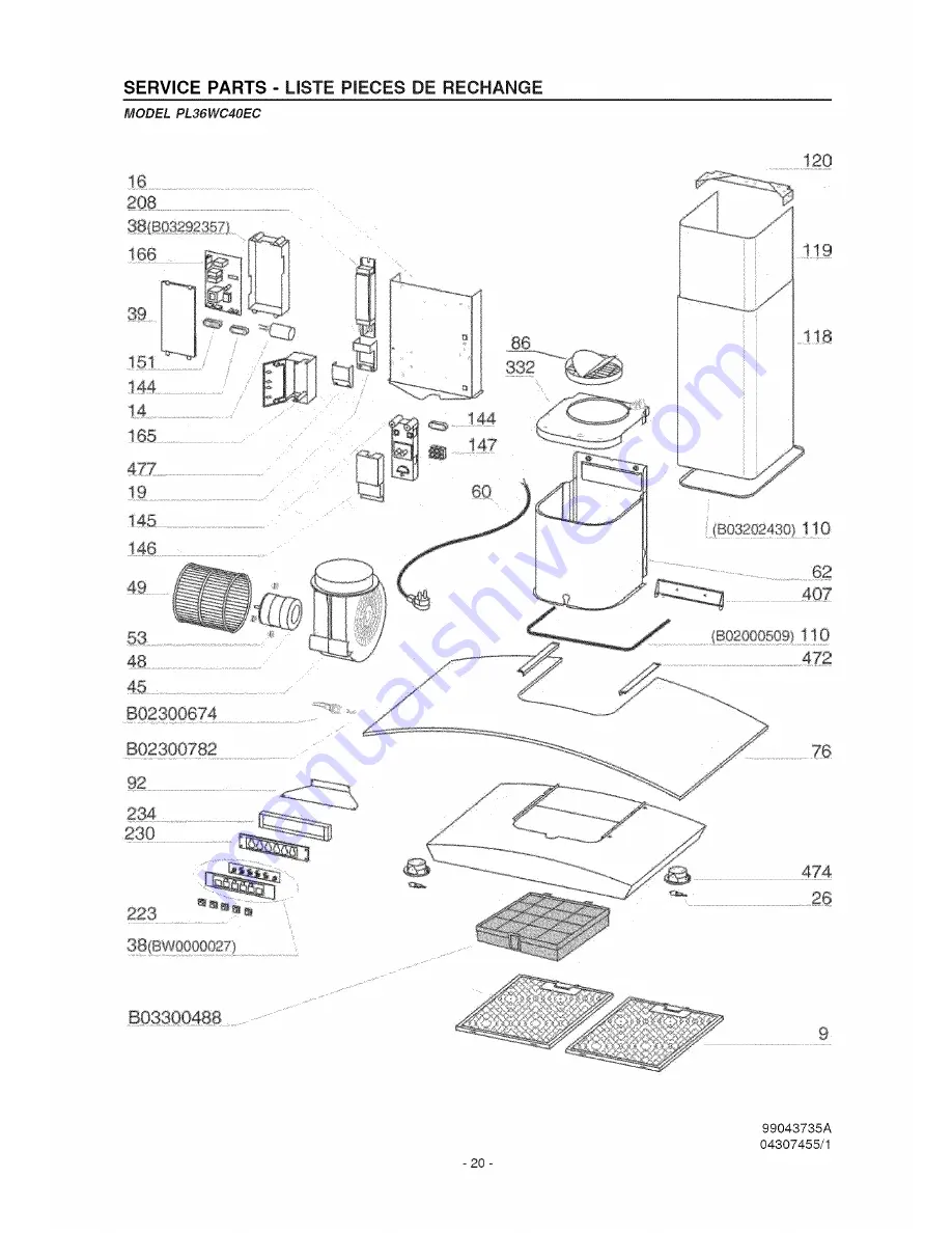 Frigidaire Professional PL36WC40EC Скачать руководство пользователя страница 20