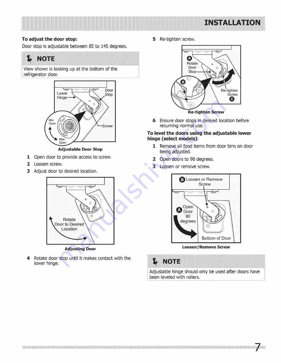 Frigidaire Refrigerator Use & Care Manual Download Page 7