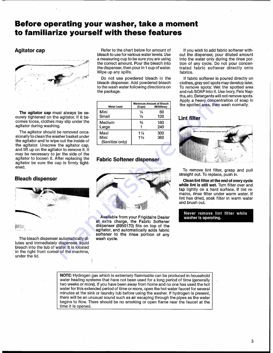 Frigidaire WC-7D Use And Care Instructions Manual Download Page 3