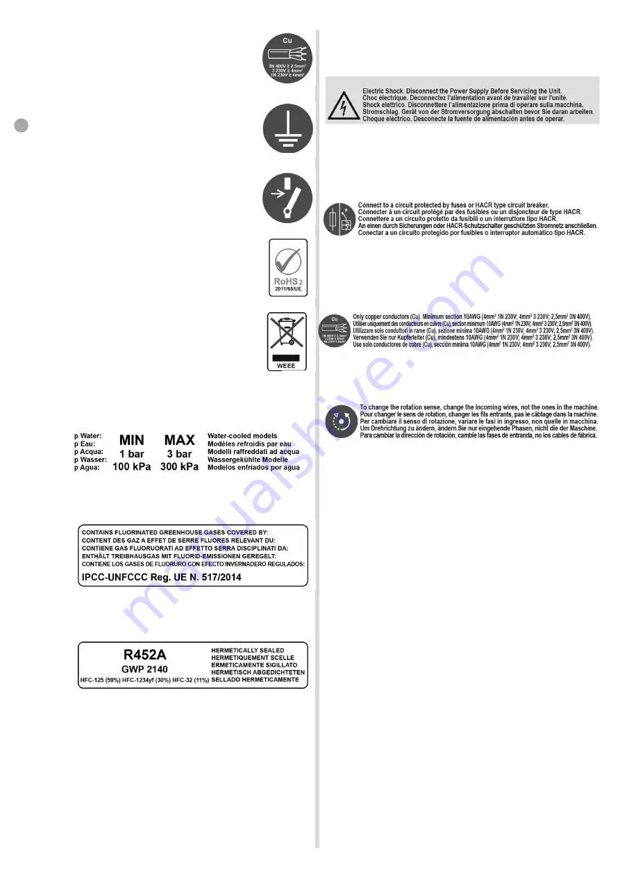 Frigomat GX2 Installation, Use And Maintenance Manual Download Page 40