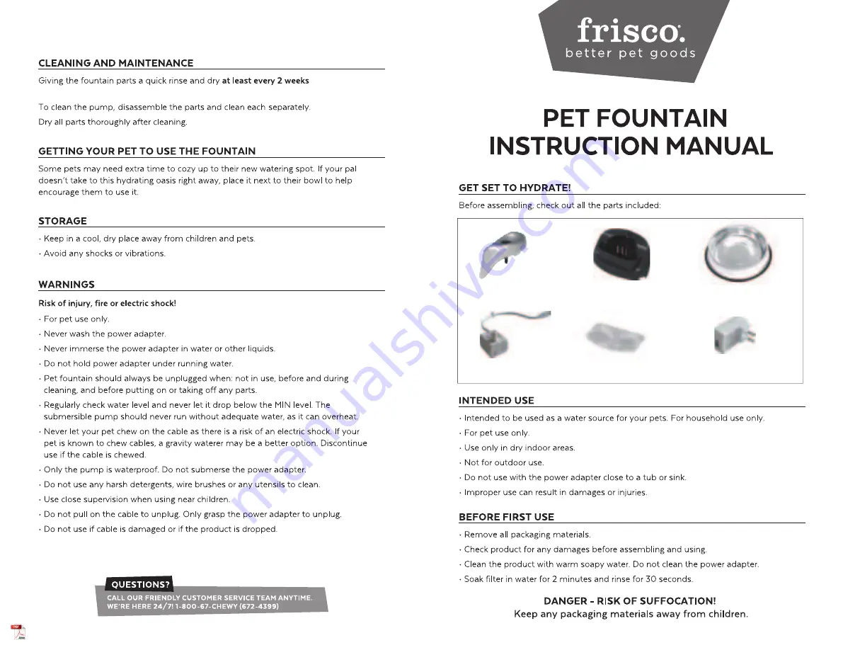 Frisco 253037 Instruction Manual Download Page 1