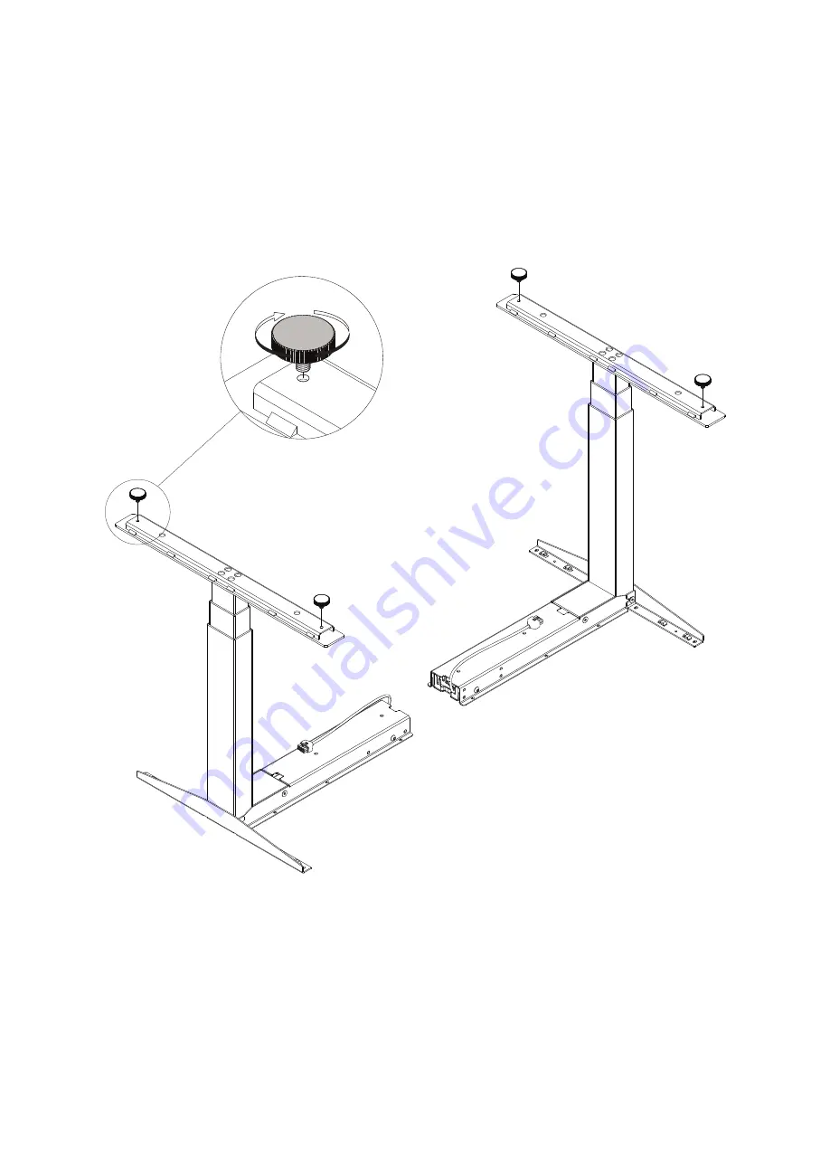 FRISKA Stockholm Bluetooth Corner Standing Desk Assembly Instructions Manual Download Page 9