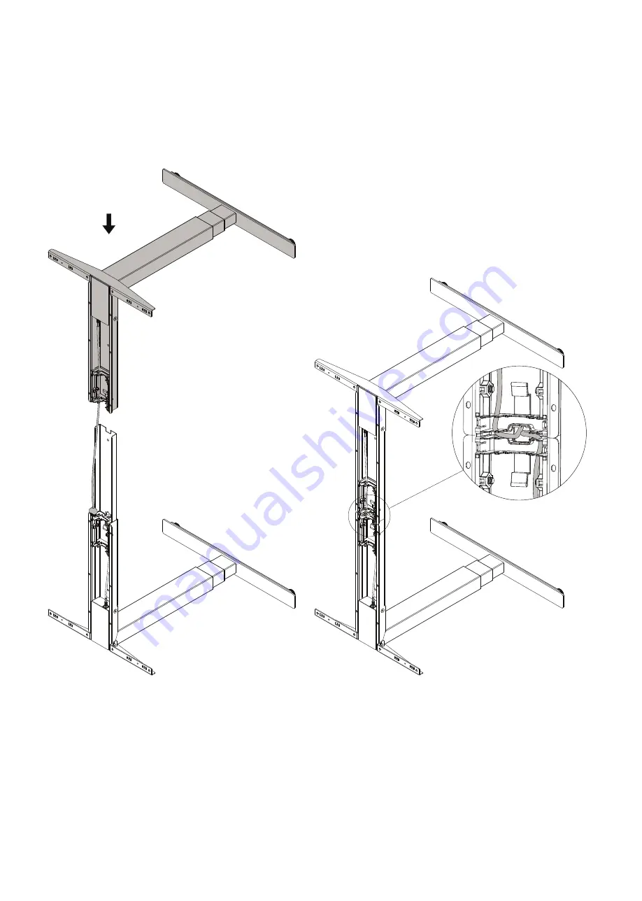 FRISKA Stockholm Bluetooth Corner Standing Desk Assembly Instructions Manual Download Page 11