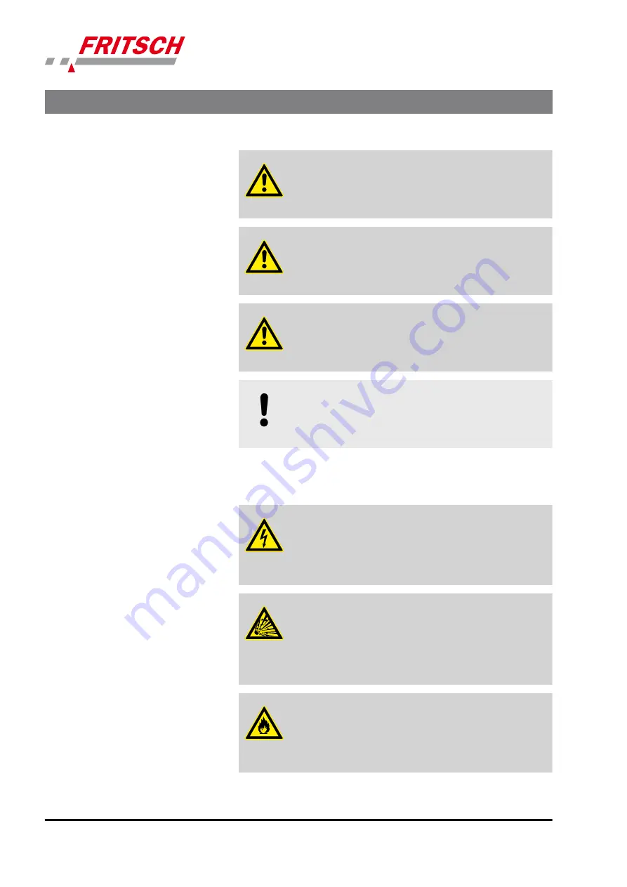 Fritsch ANALYSETTE 22 NeXT Operating Instructions Manual Download Page 8