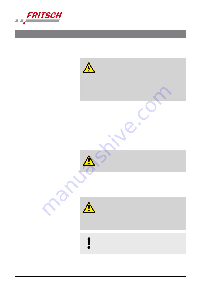 Fritsch ANALYSETTE 3 Operating Instructions Manual Download Page 22