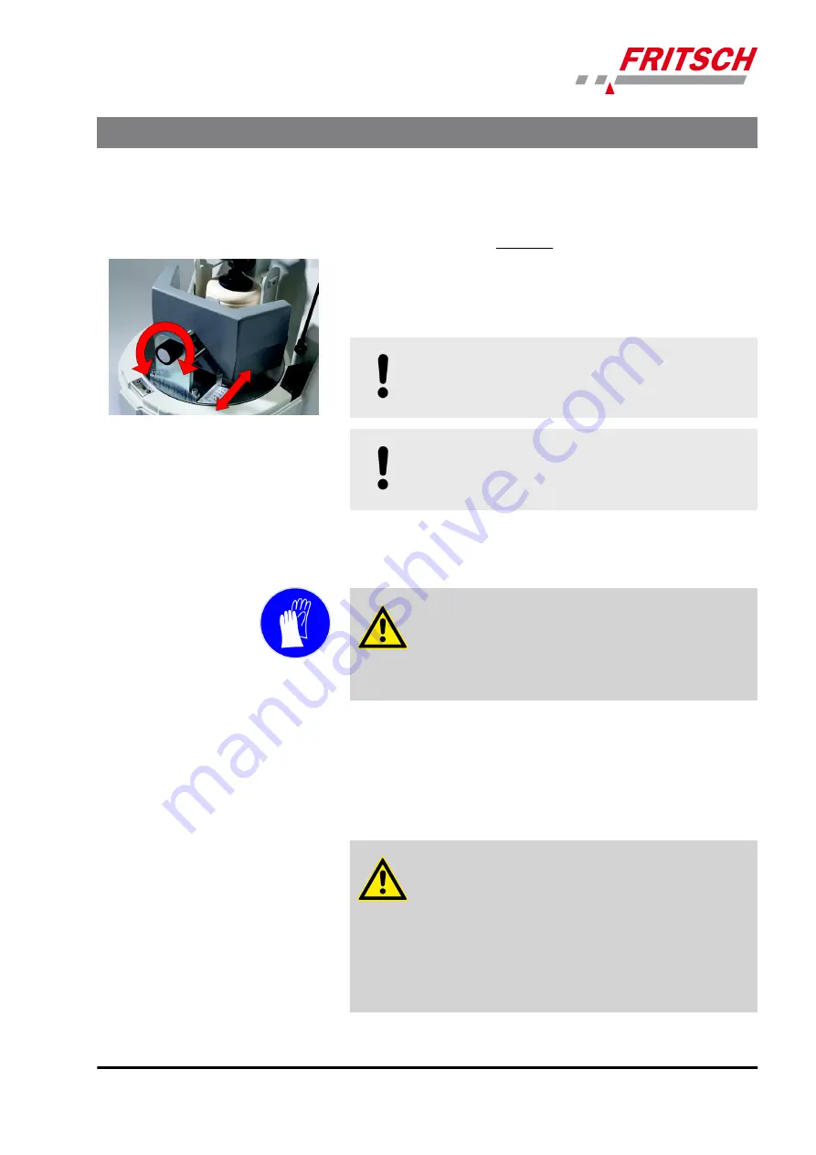 Fritsch PULVERISETTE 6 Classic Operating Instructions Manual Download Page 39