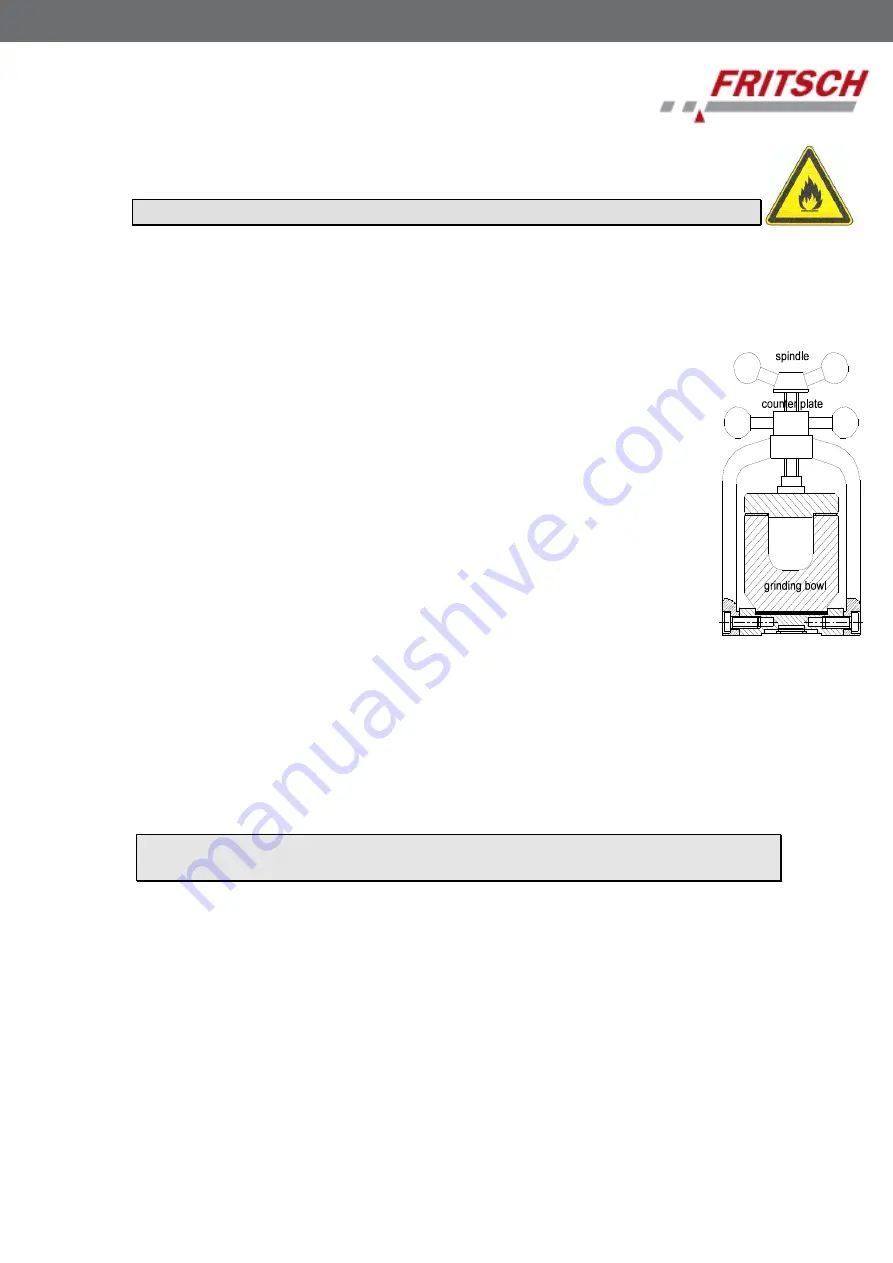 Fritsch PULVERISETTE 7 classic line Operating Manual Download Page 20