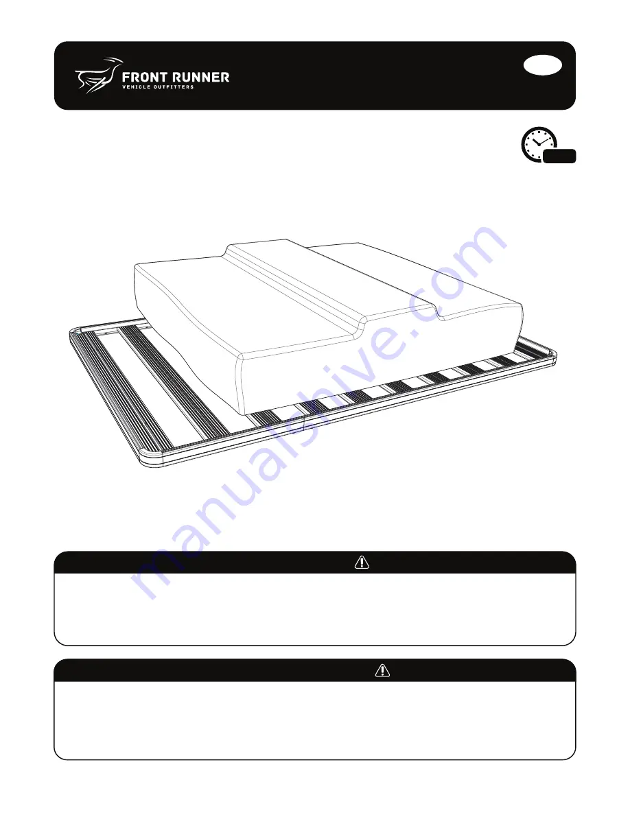 Front Runner TENT031 Installation Manual Download Page 1