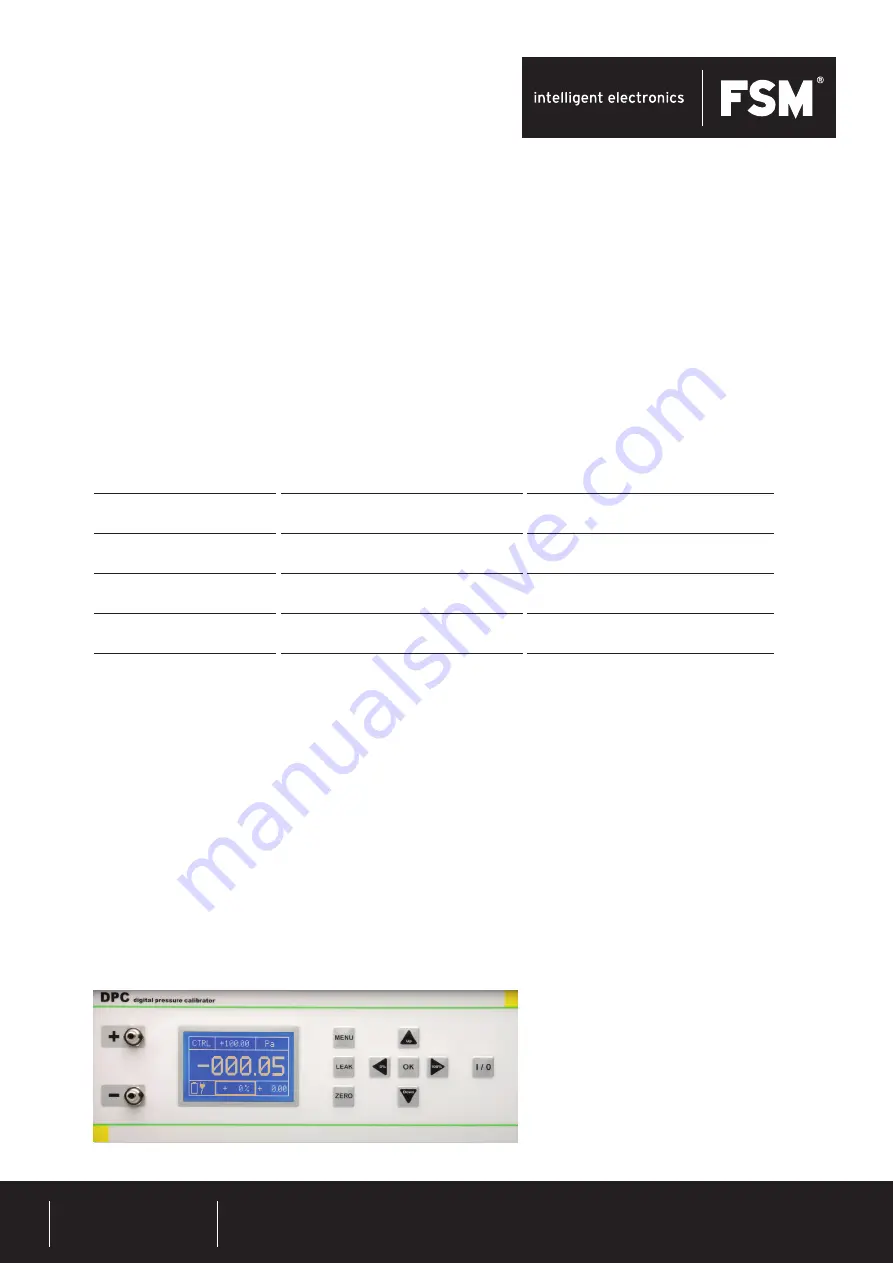 FSM DPC User Manual Download Page 1