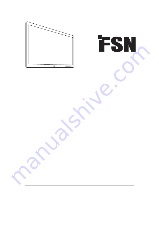 FSN FS-E2101D Скачать руководство пользователя страница 1