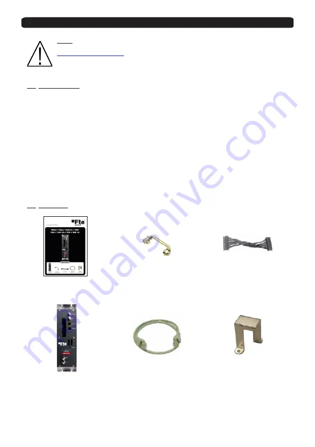 FTE Maximal TSQ 310 CI User Manual Download Page 3