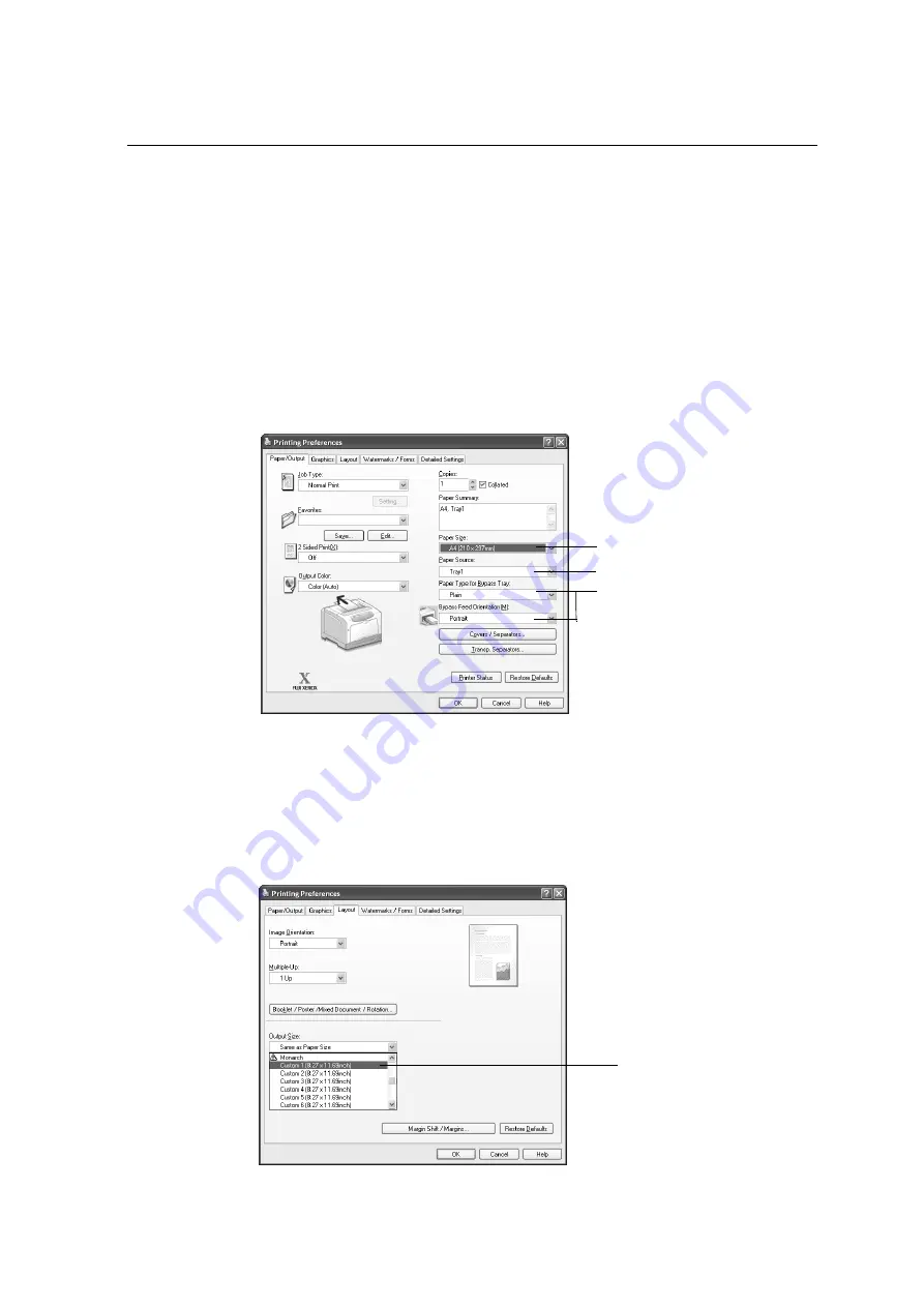 Fuji Xerox DocuPrint C3055 DX User Manual Download Page 53