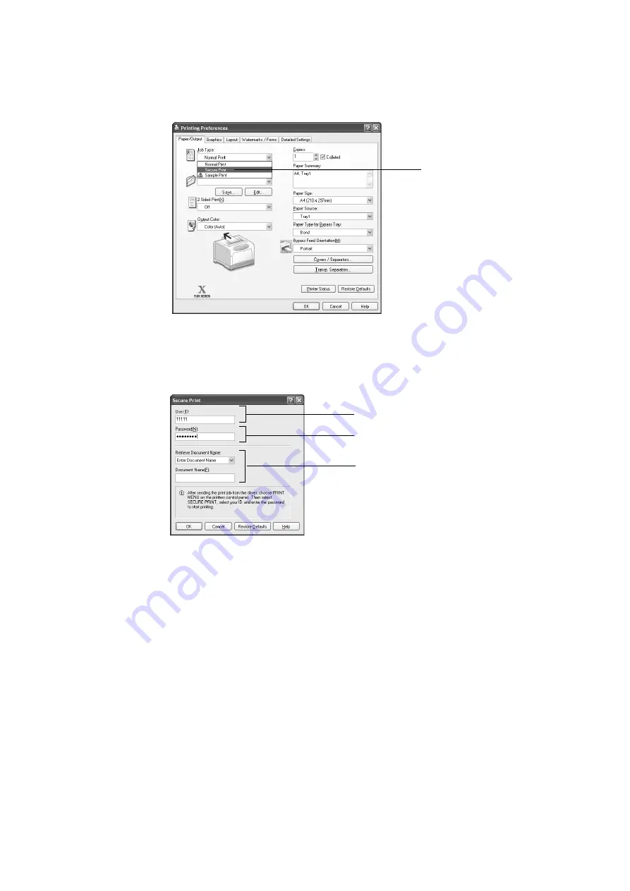 Fuji Xerox DocuPrint C3055 DX User Manual Download Page 60