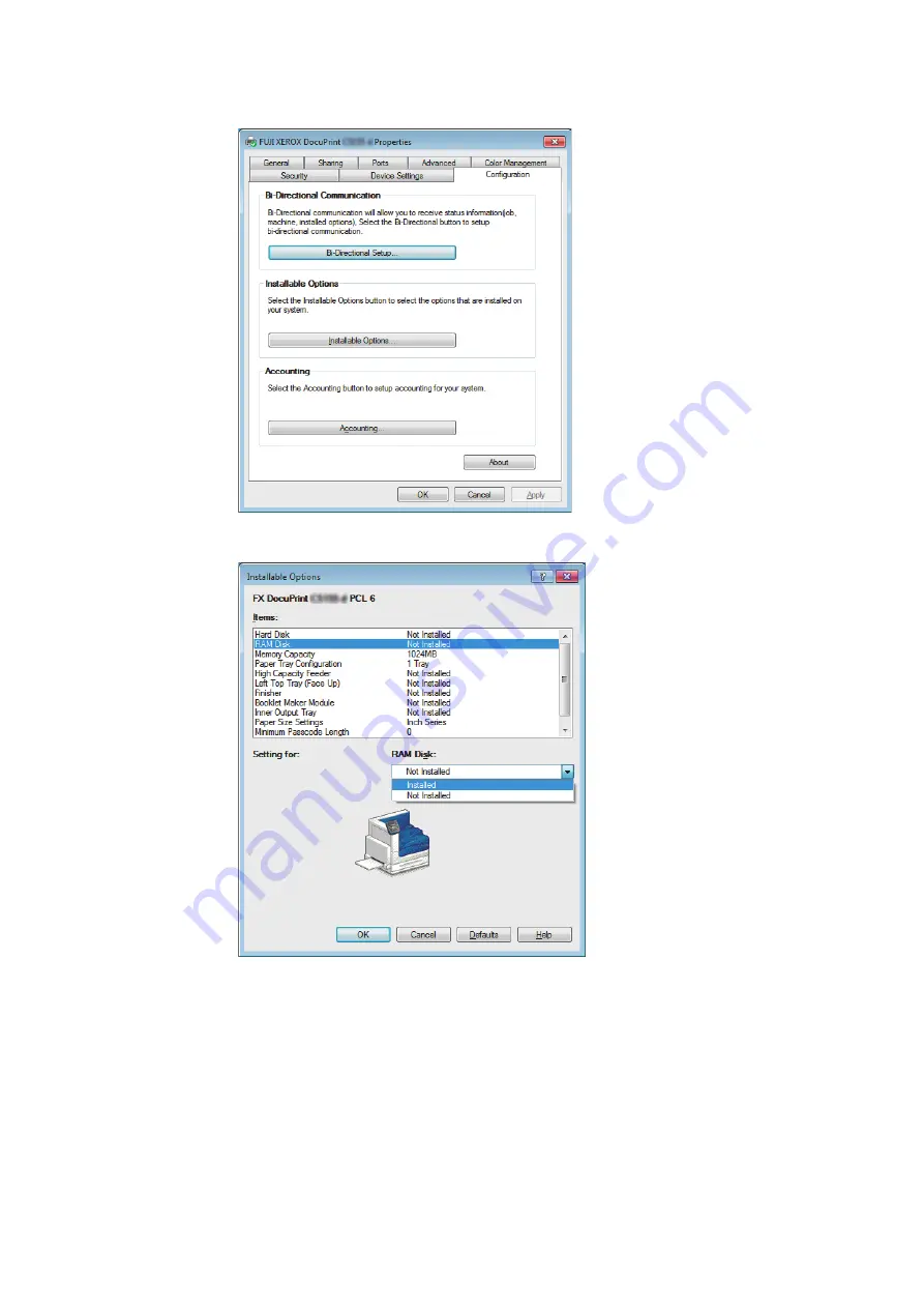 Fuji Xerox DocuPrint C5155d User Manual Download Page 330