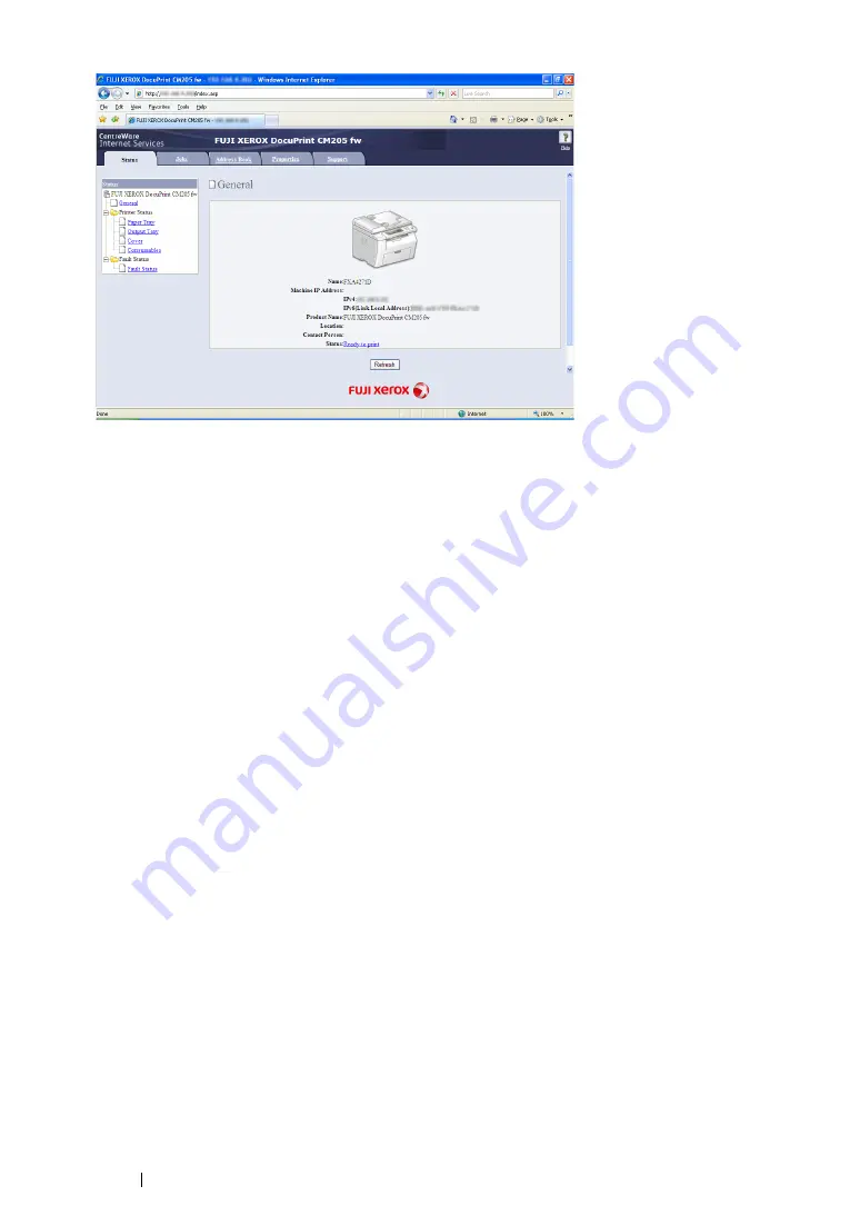 Fuji Xerox DocuPrint CM205 b User Manual Download Page 116