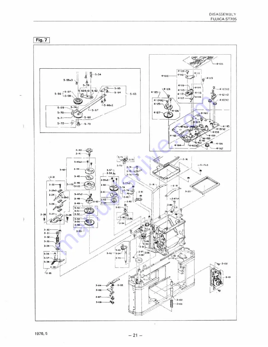 FUJICA st-705 Repair Manual & Parts List Download Page 23