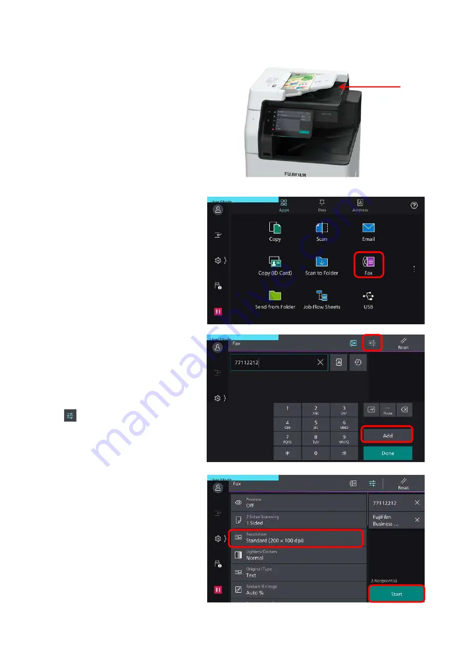 FujiFilm Apeos 2060 Quick User Manual Download Page 25