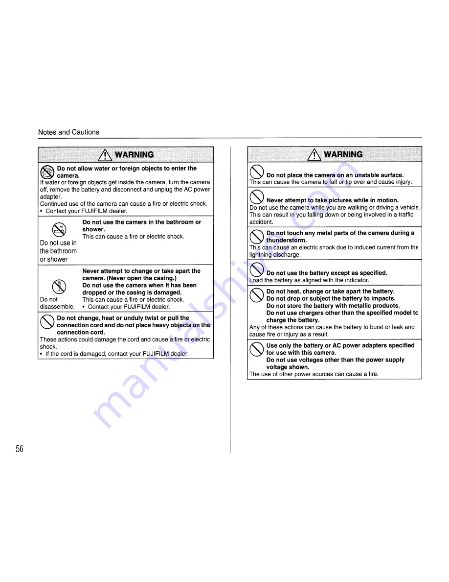 FujiFilm Finepix S8100 fd Basic Manual Download Page 56