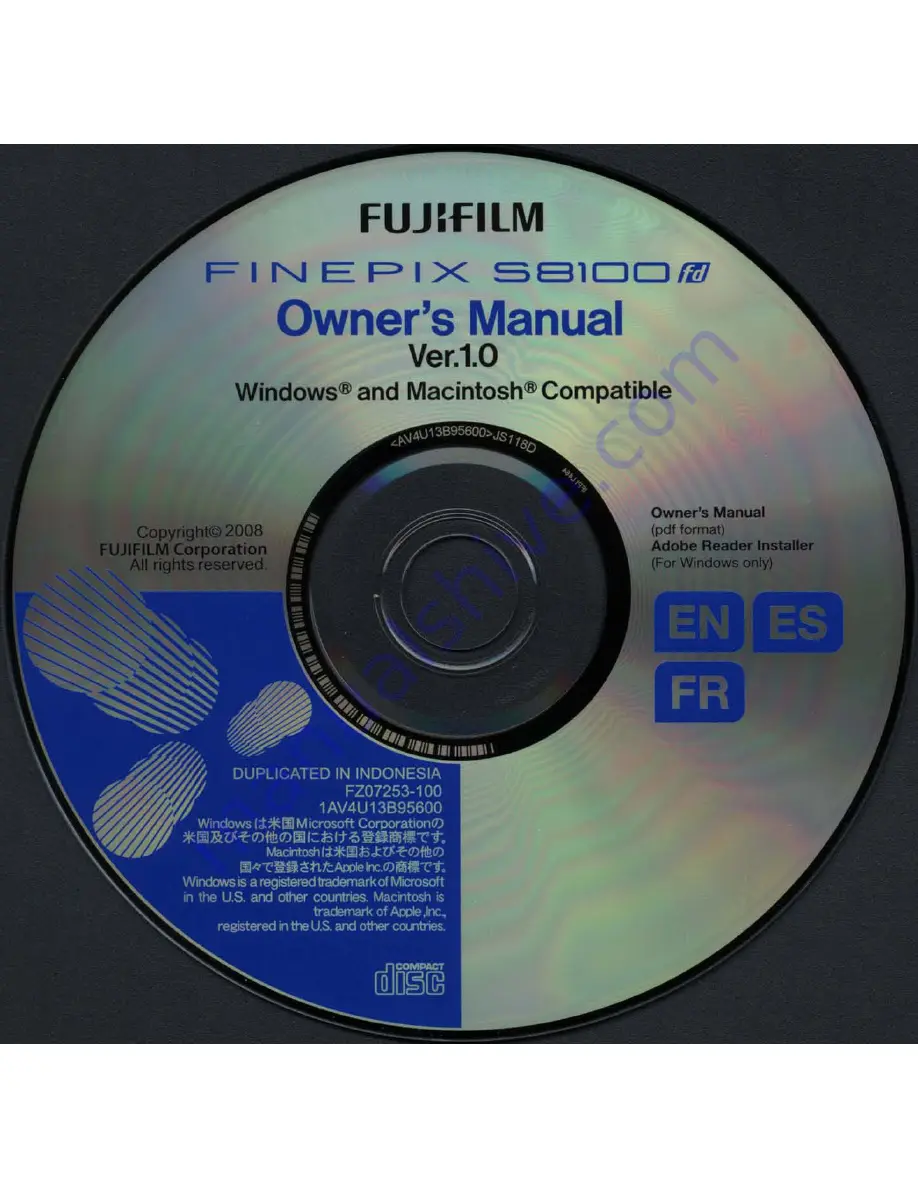 FujiFilm Finepix S8100 fd Basic Manual Download Page 236