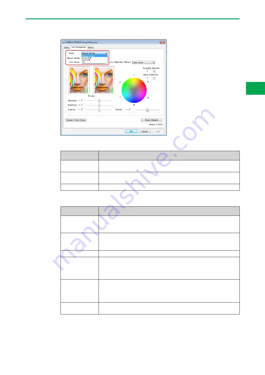 FujiFilm Frontier DE100 Operation Manual Download Page 71