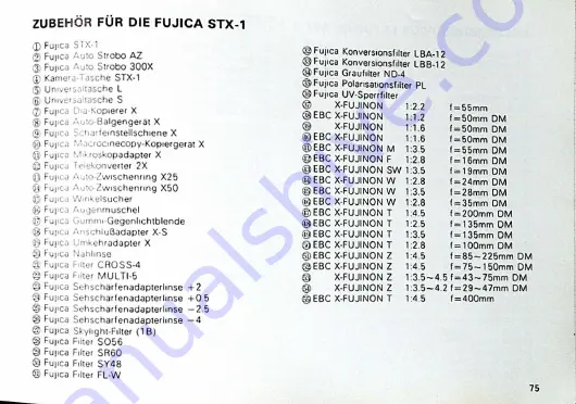 FujiFilm FUJICA STX-1 Скачать руководство пользователя страница 74