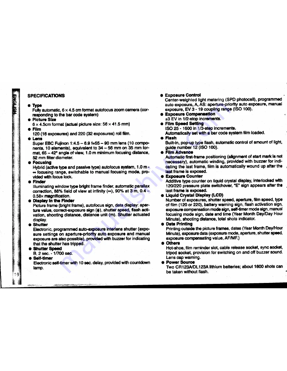 FujiFilm GA645Zi Owner'S Manual Download Page 23