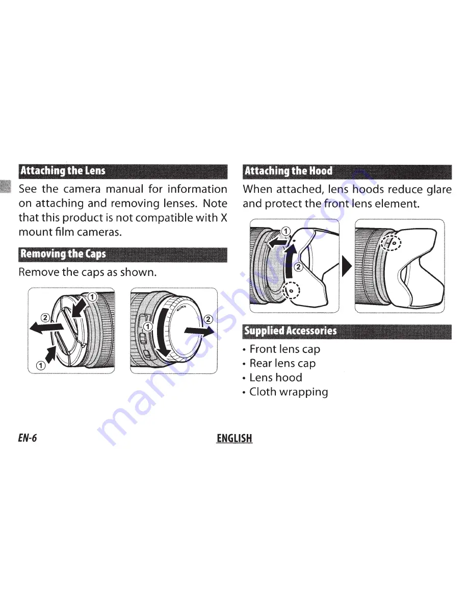 FujiFilm XF18-135mmF3.5-5.6 R LM OIS WR Owner'S Manual Download Page 7