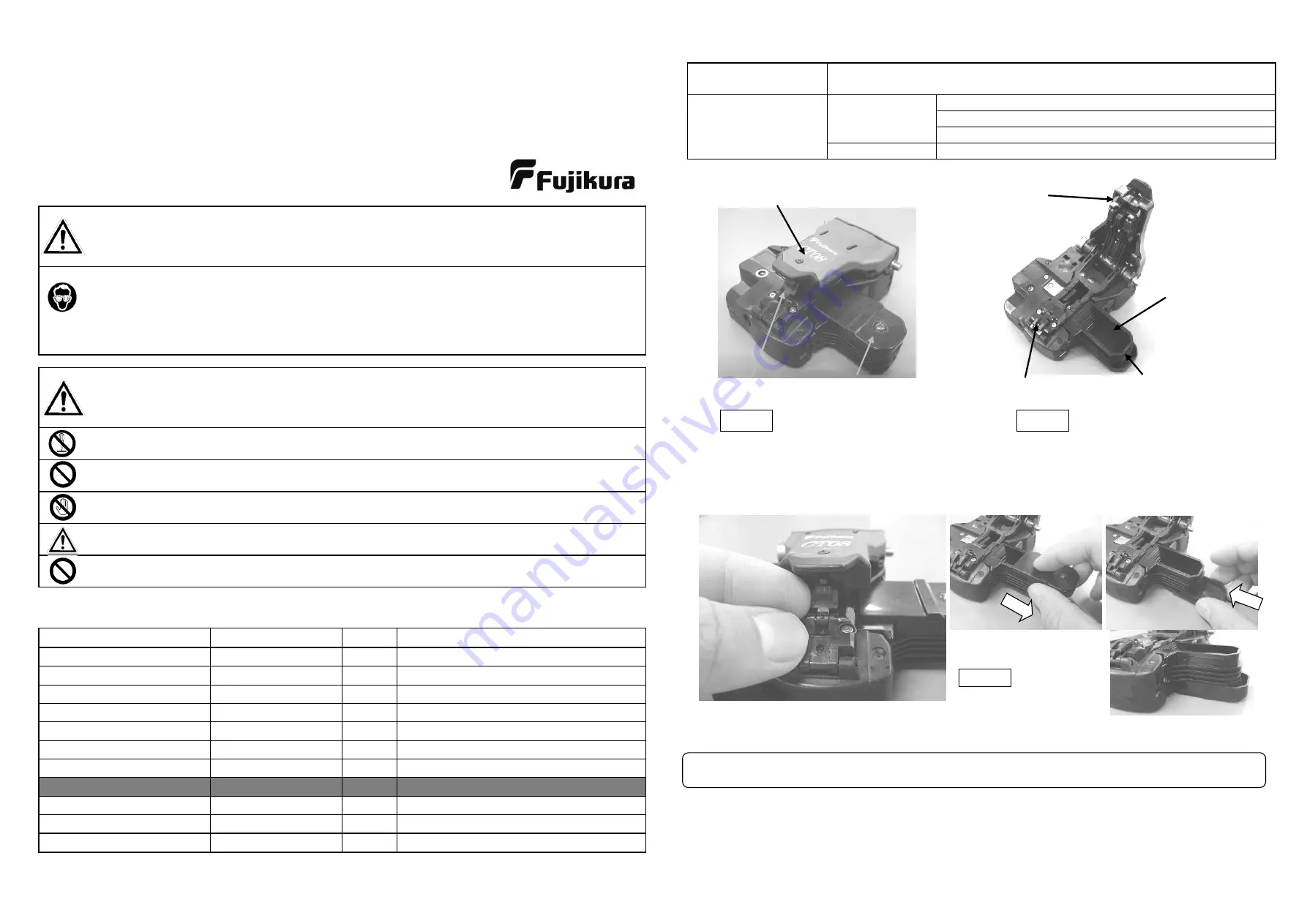 Fujikura CT08 Instruction Manual Download Page 1