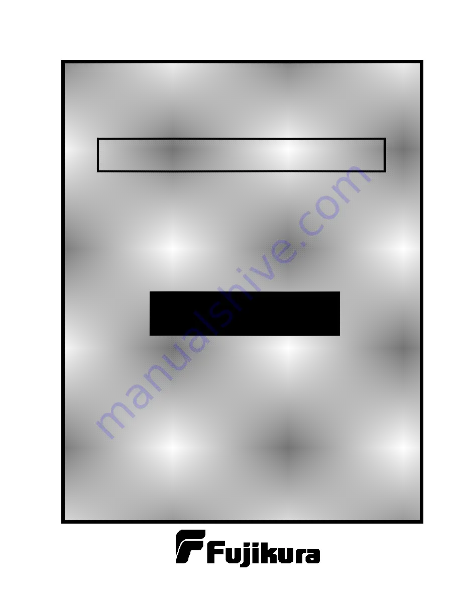 Fujikura FSM-50S Instruction Manual Download Page 1