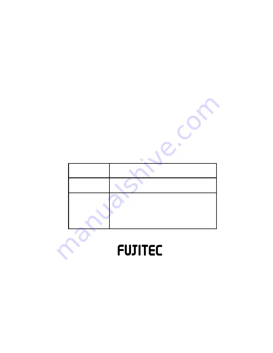 Fujitec MO-1330 Скачать руководство пользователя страница 17