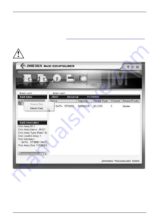 Fujitsu Siemens Computers JMicron JMB362 User Manual Download Page 167