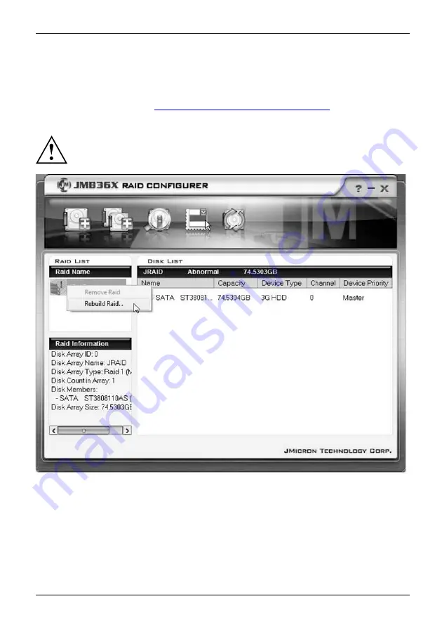 Fujitsu Siemens Computers JMicron JMB362 User Manual Download Page 199