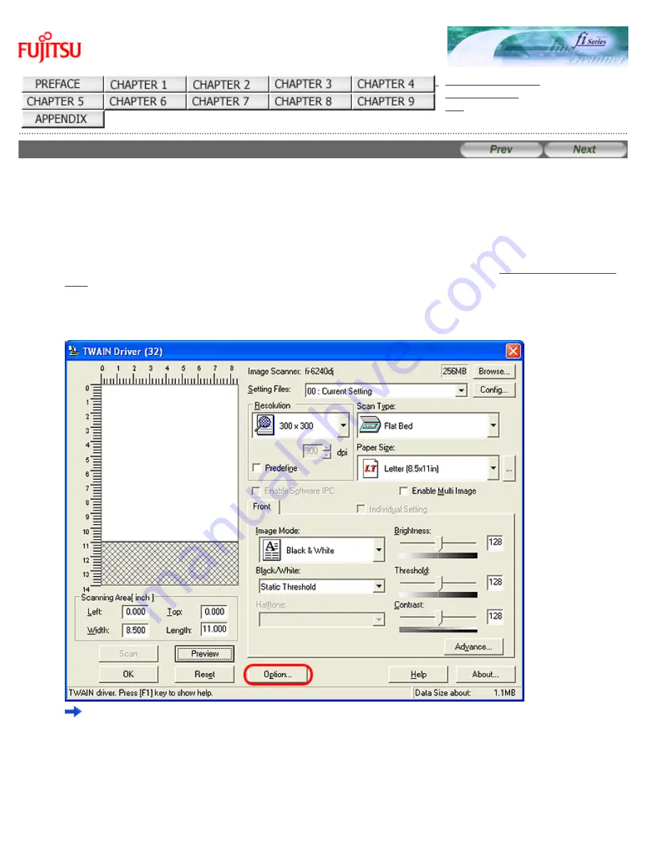 Fujitsu 6240 - fi - Document Scanner Скачать руководство пользователя страница 99