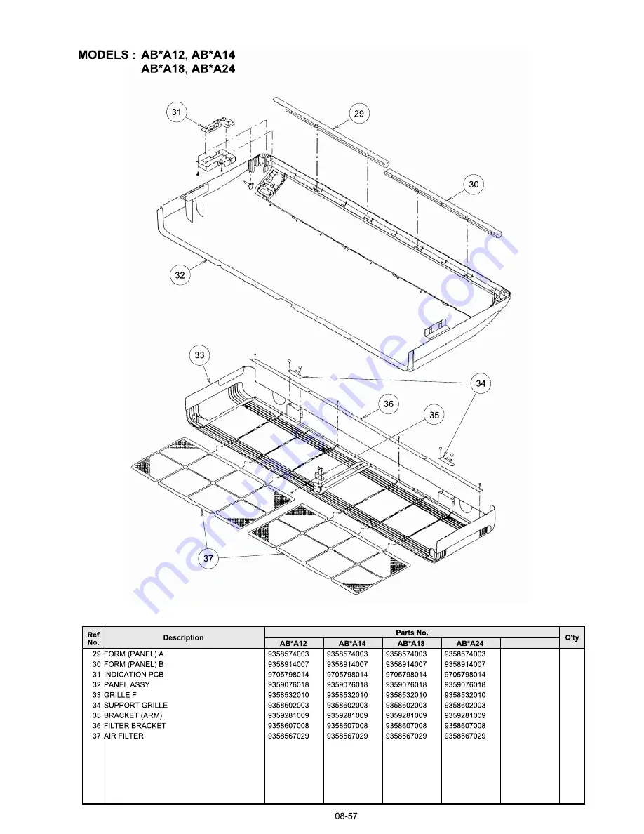 Fujitsu AB*A12 Service Manual Download Page 287