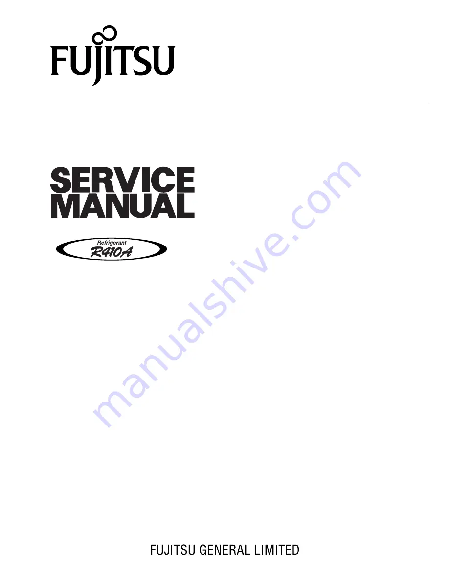 Fujitsu AGYV09LAC Service Manual Download Page 85